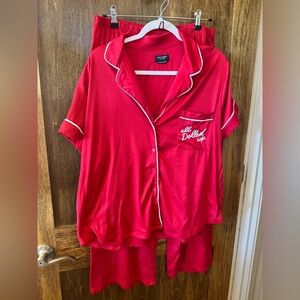 Kate Spade Dolled Up Women's Short Sleeve Red Pajama Set